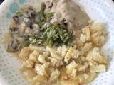 Assiette bébé dès 15 mois - Gratin dauphinois - Haricots verts - Filet mignon à la crème et champignons