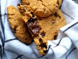 Cookies flocons d'avoine coeur chocolat