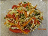 Salade de chou aux légumes