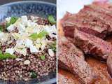 Salade de sarrasin grillé à la tapenade et bœuf irlandais grillé | Une recette carnivore
