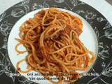 Spaghettoni accompagné de câpres et anchois