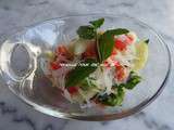 Salade froide thaïe au concombre et écrevisses (ig bas)