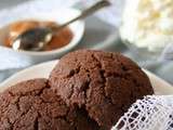 Biscuits au chocolat, chantilly verveine et caramel beurre salé,bio, sans oeufs ni gluten.... Pour un café gourmand