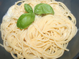 Spaghetti sauce au gorgonzola à la cuillère