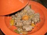Tajine de boulettes de boeuf aux abricots et sumac