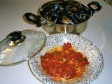 Moules fraîches tomate et spaghettis