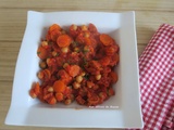 Mijoté de pois chiches aux carottes, chorizo et pulpe de tomates
