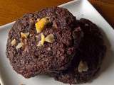 Cookie au chocolat et noix du Brésil, cœur coulant pâte à tartiner