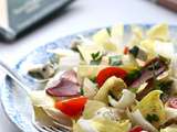 Salade d'endives au Saint-Agur et magret de canard séché
