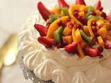 Pavlova aux fruits frais - un dessert tres facile à faire