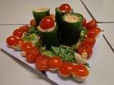 Salade en Nid de pâques - réalisé en cours de cuisine par les enfants - agf Sélestat - mars 2013 - rillettes de saumon tupperware - turbo tupp