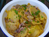Pommes de terre aux oignons et bacon ou Miser’s Feast (Plat gallois)