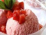 Onctueuse glace à la fraise