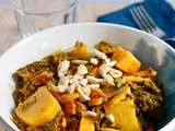 Curry Chou Kale, lentilles corail et pomme de terre