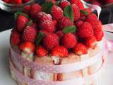 Charlotte framboises fraises chocolat blanc
