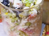 Bocal de salade de riz au thon et petits légumes de saison