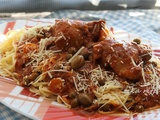 Spaghettis sauce tomate au thon frais