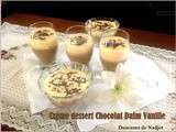 Crème dessert chocolat Daim vanille
