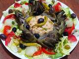 Salade composée - riz au thon et légumes