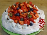 Pavlova aux fraises et agrumes pour la Fête des Mère