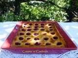 Gâteau de semoule framboises/amandes/eau de rose