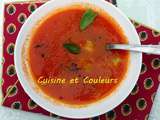 Soupe à la tomate, la touche Cyril Lignac en plus