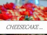 Cheesecake / Coulis Fraise et Fleur d'oranger