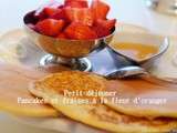 Idée du matin: pancakes et fraises