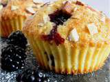 Muffins Mûres sauvages & Éclats d'amandes