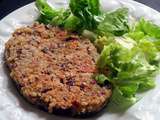 Steaks végétariens, haricots rouges & quinoa