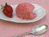 Yaourt glacé à la fraise