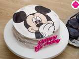 Gâteau d'anniversaire Mickey à la framboise