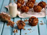 Muffins aux poires et granola miel-amandes-chocolat