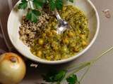 Quinoa et curry de pois chiches aux épinards