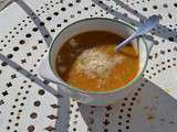 Soupe potiron, carottes et lait de coco