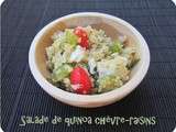 Salade de quinoa chèvre - raisins