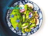 Salade Verte d'Asperges, Avocat, Kiwi