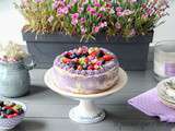 Purple naked cake {fraises, myrtilles et groseilles}