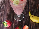 Smoothie banane fraise