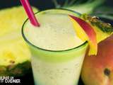 Smoothie mangue ananas (boisson au yaourt)