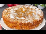 Gâteau à la Semoule sans oeufs et aux Pommes râpées : Surprenant gâteau du Dimanche