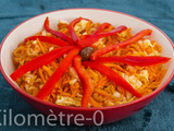 Salade de chou chinois aux carottes, sauce soja