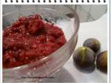 Compote figues framboises