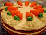 Gâteau aux carottes .... avec carottes en pâte d'amande