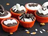 Halloween: Muffins au potiron et gingembre confit et...pâte à sucre :-)