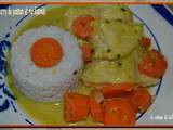 Curry de poisson et riz basmati