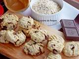 Cookies aux flocons d'avoine, beurre de cacahuète et pépites de chocolat