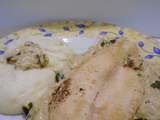 Filet de Poisson à la crème de Courgette au Basilic