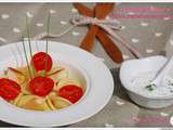 P'tite salade de pâtes { Orecchiette - Pamplemousse - Tomates cerise - Poulet -Fromage blanc 0% }