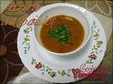 Harira au poulet,soupe de légumes au poulet